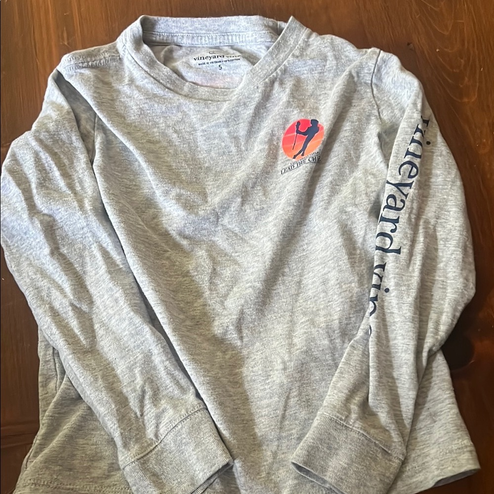 Vineyard Vines Kids Gray Long Sleeve Shirt
